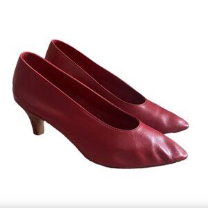 Martiniano Party Red leather pump 35 EU